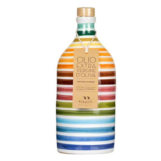Frantoio Muraglia Rainbow Ceramic Jar Extra Virgin Olive Oil - 250ml